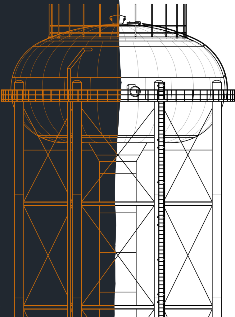 TDS water tank cad drawing